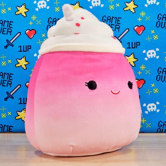 Squishmallow Cinnamon the Milkshake 8" UltraSoft Stuffed Food Plush Toy NWT - Picture 2 of 11